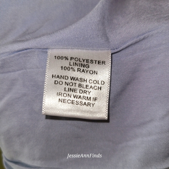 NWT Mittoshop Blue Gray Floral Princess Neckline Boho Midi Dress Size Large - Picture 10 of 15